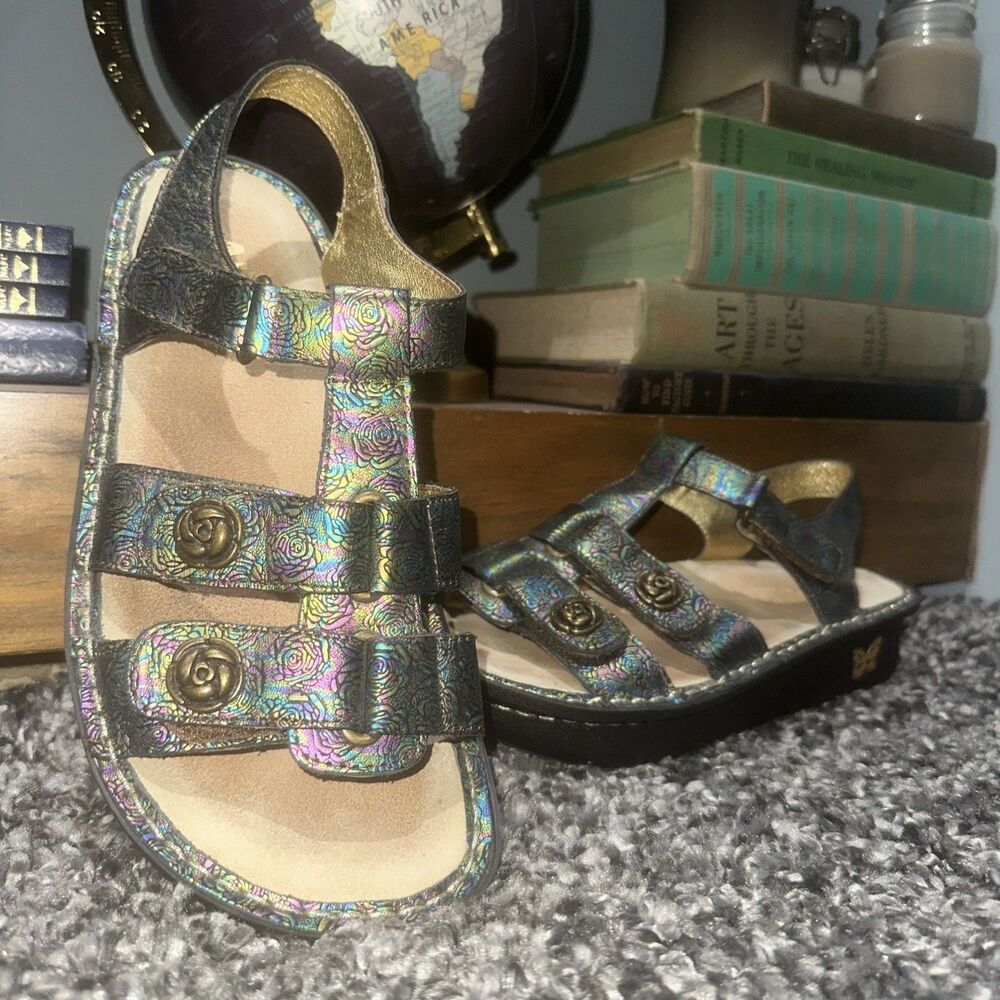 Alegria 9M Kleo gladiator-style sandals in Abalone Rose comfy boho women’s 39 EU